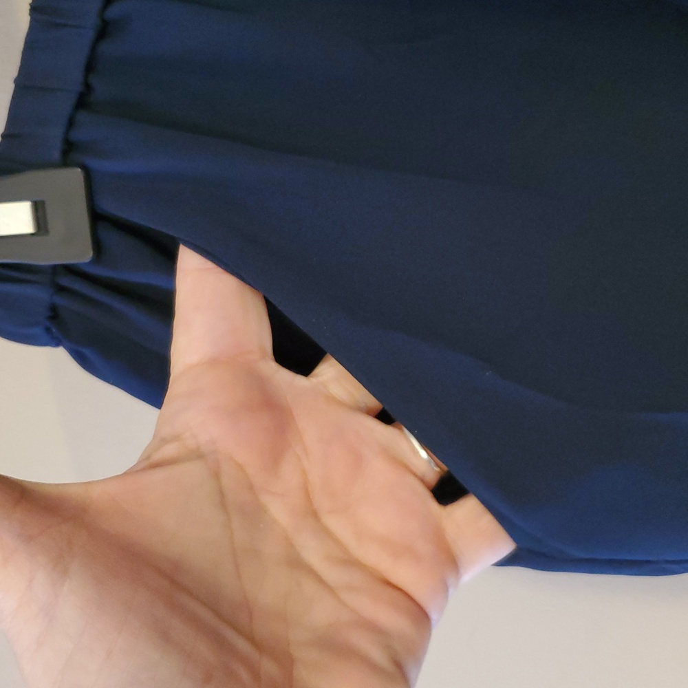 Theory Rib Cuff Jogger Silk Combo In Deep Navy Size M NWOT'S - Picture 5 of 10